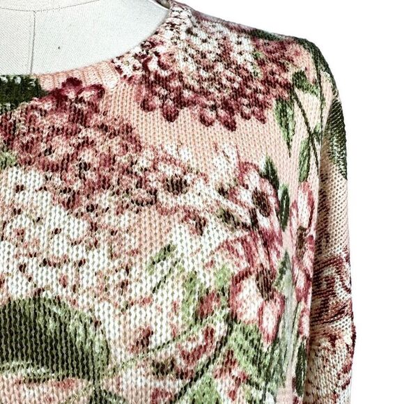 Show Me Your Mumu Bermuda Pink Floral Knit Light Sweater , Size S - Picture 6 of 12